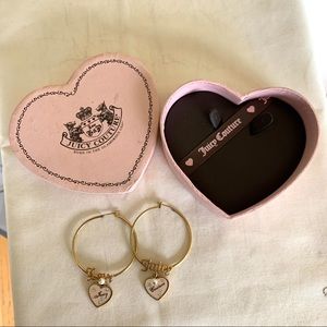 Juicy Couture hoop earrings